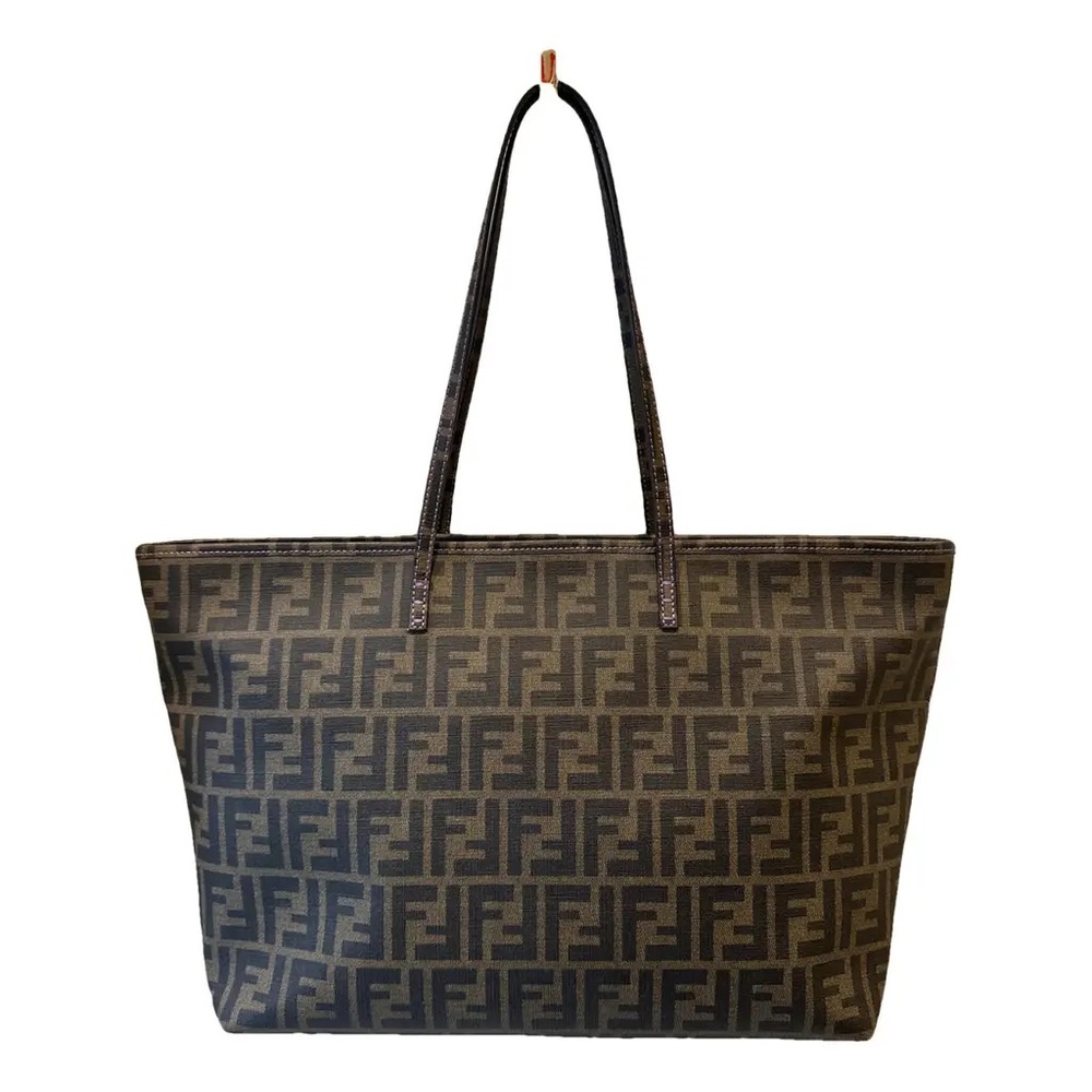 Fendi Black and Brown FF Monogram Tote